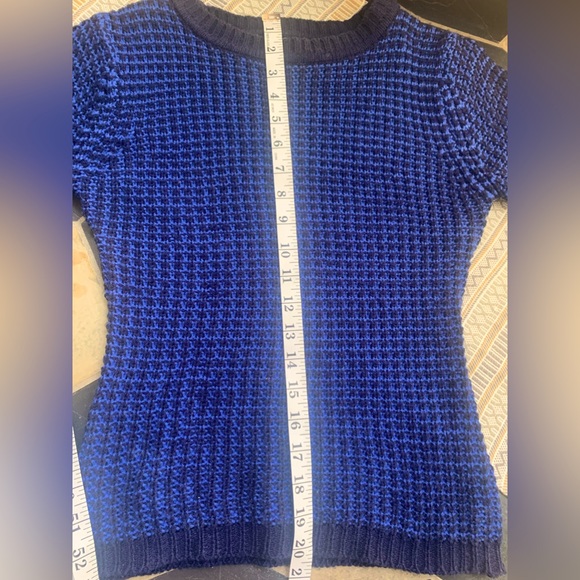 Blue & Midnight Knit Sweater Anthropologie Style Size Small - Picture 7 of 10